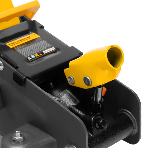 Домкрат гидравлический подкатной с фиксатором, 2,8 т, 135-385 мм Denzel по ценам производителя в Уфе с доставкой по всей России