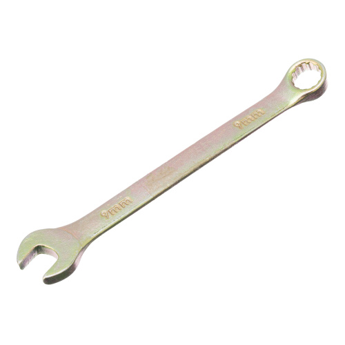 Ключ комбинированный, 9 мм, желтый цинк Сибртех по ценам производителя в Уфе с доставкой по всей России