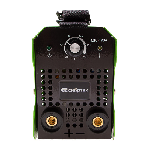 Инверторный аппарат дуговой сварки ИДС-190K, 190 А, ПВ 80%, диаметр электрода 1,6-4 мм Сибртех по ценам производителя в Уфе с доставкой по всей России