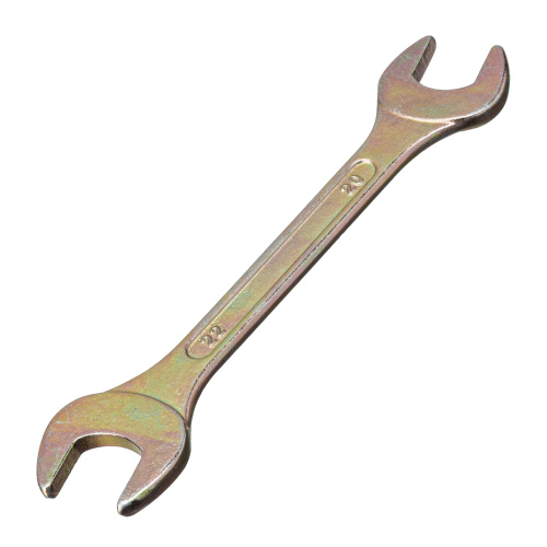 Ключ рожковый, 20 х 22 мм, желтый цинк Сибртех по ценам производителя в Уфе с доставкой по всей России