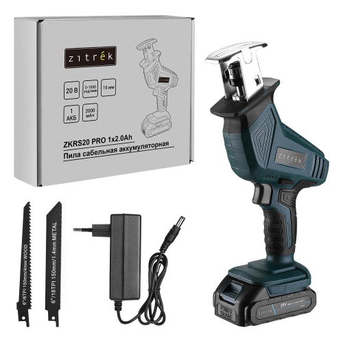 Пила сабельная аккумуляторная Zitrek ZKRS20 PRO, 20В, 1x2.0Ач по ценам производителя в Уфе с доставкой по всей России