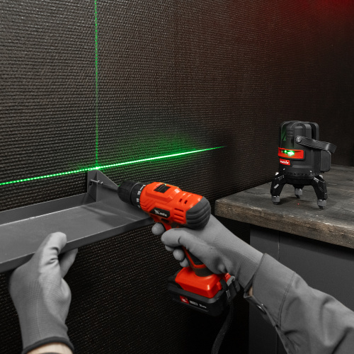 Лазерный уровень ML 06 Green, 30 м, 520 нм, аккумулятор Li 2800 мАч, резьба 5/8" Matrix по ценам производителя в Уфе с доставкой по всей России