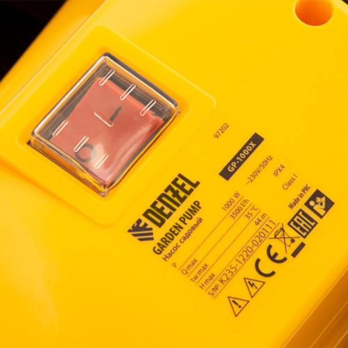 Садовый поверхностный насос GP 1000Х, 1000 Вт, 3500 л/ч, подъем 44 м, нержавейка Denzel по ценам производителя в Уфе с доставкой по всей России