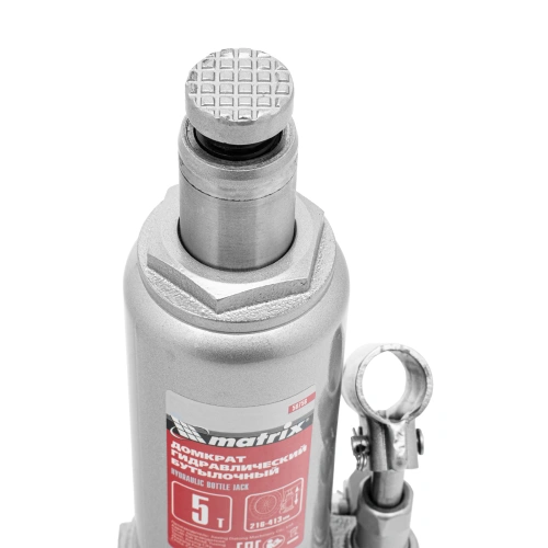 Домкрат гидравлический бутылочный, 5 т, высота подъема 216-413 мм, в пластиковый кейсе Matrix по ценам производителя в Уфе с доставкой по всей России