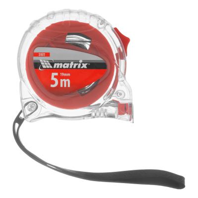 Рулетка Crystal,5 м х 19 мм,корпус из поликарбоната Matrix по ценам производителя в Уфе с доставкой по всей России