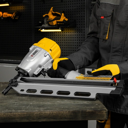 Нейлер пневматический PN2190 для гвоздей SN21 от 50 до 90 мм Denzel по ценам производителя в Уфе с доставкой по всей России