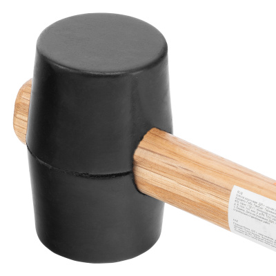 Киянка резиновая, 225 г, черная резина, деревянная рукоятка Sparta по ценам производителя в Уфе с доставкой по всей России