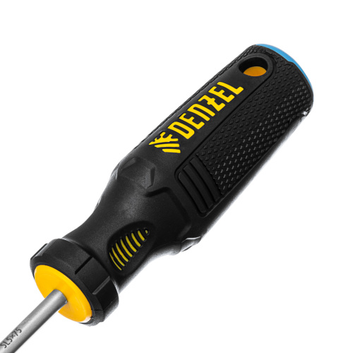 Отвертка, SL5x75 мм, S2, 3к рукоятка Denzel по ценам производителя в Уфе с доставкой по всей России
