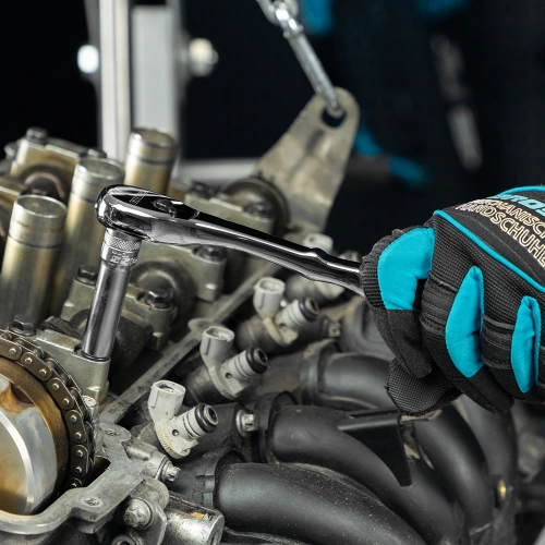 Ключ-трещотка 3/8", CrV, 90 зубьев, усиленный, хром Gross по ценам производителя в Уфе с доставкой по всей России