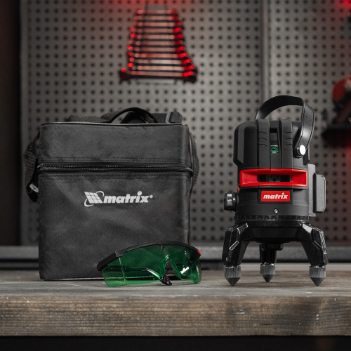 Лазерный уровень ML 06 Green, 30 м, 520 нм, аккумулятор Li 2800 мАч, резьба 5/8" Matrix по ценам производителя в Уфе с доставкой по всей России