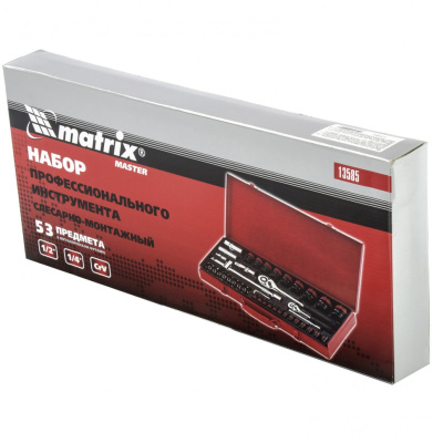 Набор инструментов, 1/4", 1/2", 53 предмета Matrix купить в Москве с доставкой по всей России | ProtosMarket.ru