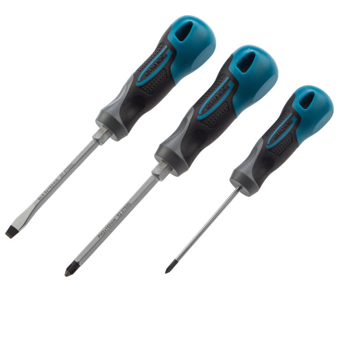 Набор отверток комбинированный 3 шт, S2, трехкомпонентная рукоятка Gross по ценам производителя в Уфе с доставкой по всей России