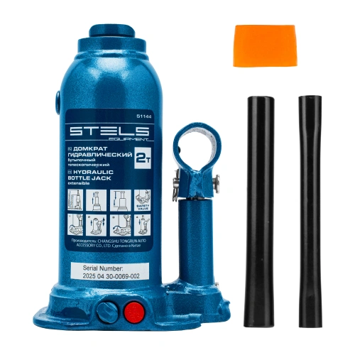 Домкрат гидравлический бутылочный телескопический, 2 т, подъем 170-380 мм Stels по ценам производителя в Уфе с доставкой по всей России