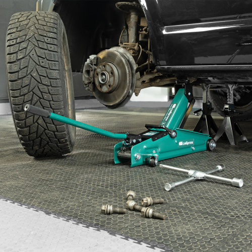 Домкрат гидравлический подкатной, 3 т, 135-400 мм Сибртех по ценам производителя в Уфе с доставкой по всей России