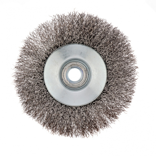 Щетка для УШМ, 115 мм, М14, "тарелка", витая проволока 0.3 мм Сибртех по ценам производителя в Уфе с доставкой по всей России