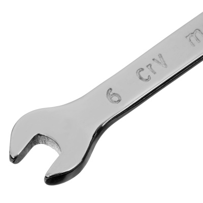 Ключ комбинированный, 6 мм, CrV, полированный хром Matrix по ценам производителя в Уфе с доставкой по всей России