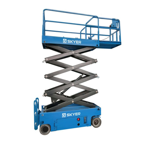 Самоходный ножничный подъемник с выдвижной платформой SKYER PL1625 по ценам производителя в Уфе с доставкой по всей России