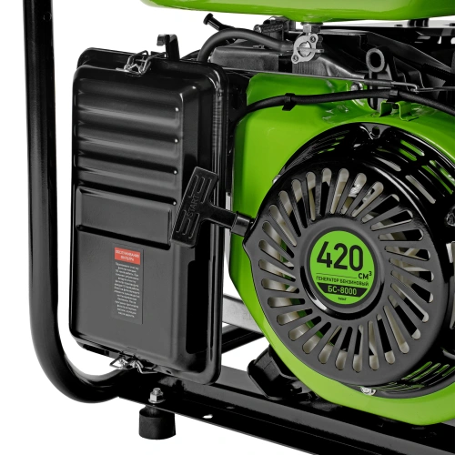 Генератор бензиновый БС-8000, 6,6 кВт, 230В, четырехтактный, 25 л, ручной стартер Сибртех по ценам производителя в Уфе с доставкой по всей России