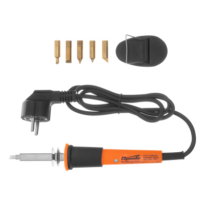 Набор для выжигания, 7 предметов: паяльник 30 Вт, подставка, жала сменные Sparta по ценам производителя в Уфе с доставкой по всей России