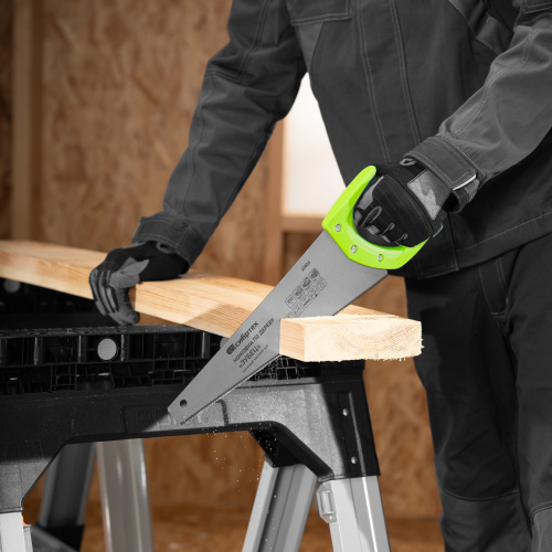 Ножовка по дереву"Зубец" для точных пильных работ, 350 мм, каленый зуб 2D, 14 TPI, двухкомпонентная рукоятка Сибртех по ценам производителя в Уфе с доставкой по всей России