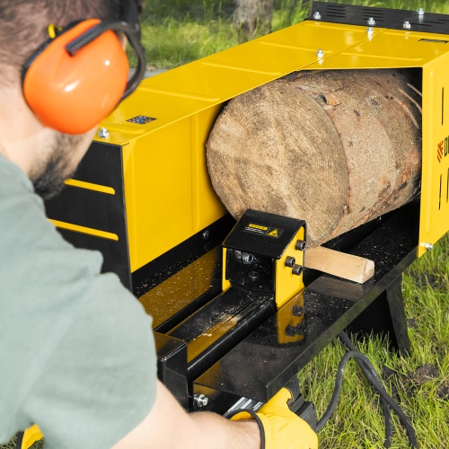 Дровокол электрический ELS7T-52, 2300 Вт, сила раскола 7т, макс. размеры полена D250 x 520 мм Denzel по ценам производителя в Уфе с доставкой по всей России