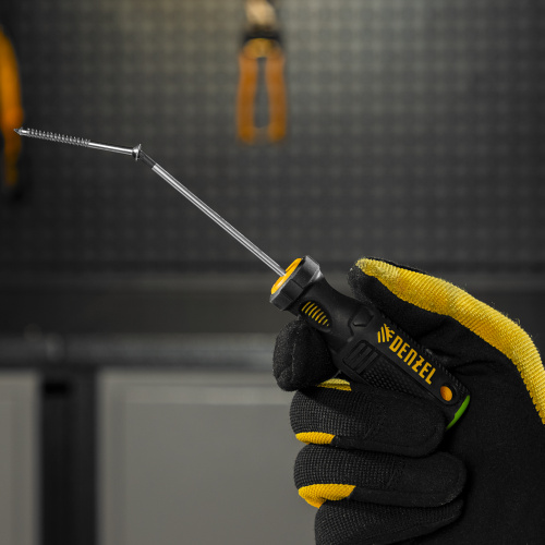 Отвертка PZ0x75 мм, CrV, трехкомпонентная рукоятка Denzel по ценам производителя в Уфе с доставкой по всей России