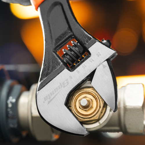 Ключ разводной, 200 мм, двухкомпонентная рукоятка Sparta по ценам производителя в Уфе с доставкой по всей России