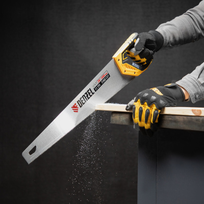 Ножовка по дереву, 500 мм, 11 TPI, зуб 3D, двухкомпонентная рукоятка Denzel по ценам производителя в Уфе с доставкой по всей России