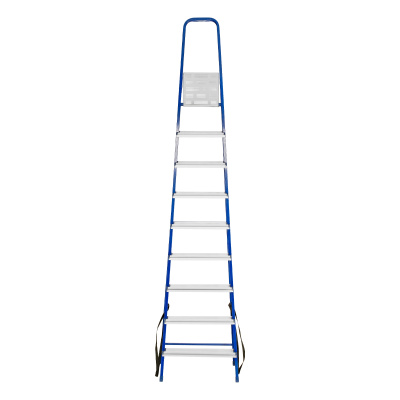 Стремянка, 9 ступеней, стальной профиль, алюминиевые ступени Сибртех по ценам производителя в Уфе с доставкой по всей России