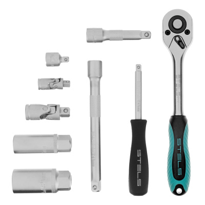 Набор торцевых головок с трещоткой, 1/4"и 3/8", 44 предмета Stels по ценам производителя в Уфе с доставкой по всей России