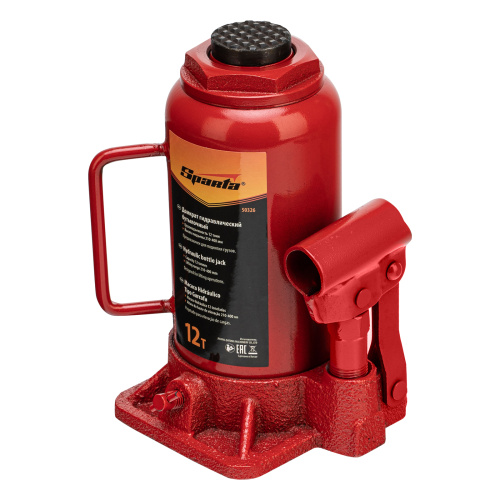 Домкрат гидравлический бутылочный, 12 т, h подъема 210-400 мм Sparta по ценам производителя в Уфе с доставкой по всей России