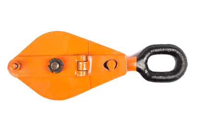 Блок монтажный однорольный с  ушком TOR 0,5 т с откидной щекой по ценам производителя в Уфе с доставкой по всей России