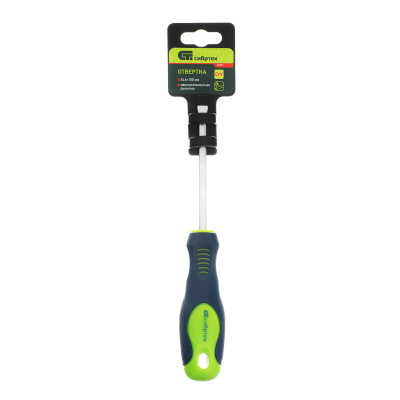 Отвертка, SL6 х 100 мм, CrV, двухкомпонентная рукоятка Сибртех по ценам производителя в Уфе с доставкой по всей России