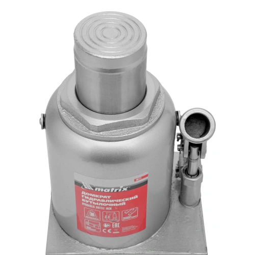 Домкрат гидравлический бутылочный, 30 т, h подъема 244-370 мм Matrix купить в Москве с доставкой по всей России | ProtosMarket.ru