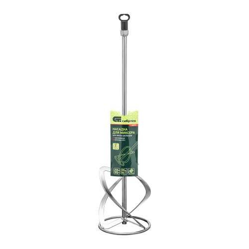 Насадка для миксера, для легких растворов, 160 х 590 мм, оцинкованная, хвостовик резьба М14 Сибртех по ценам производителя в Уфе с доставкой по всей России