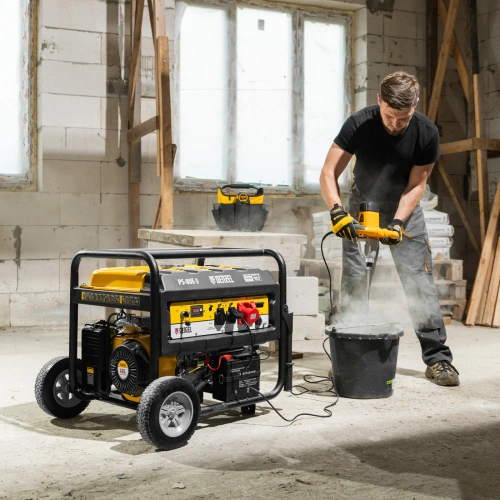 Генератор бензиновый PS 80 E-3, 6.6 кВт, 400 В, 25 л, электростартер Denzel по ценам производителя в Уфе с доставкой по всей России