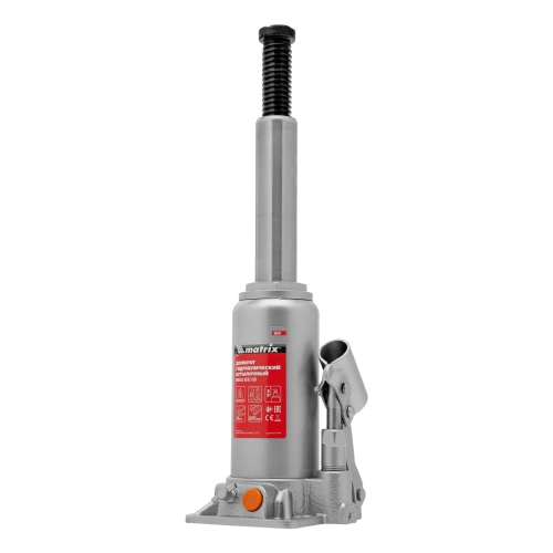 Домкрат гидравлический бутылочный, 5 т, h подъема 197-382 мм Matrix по ценам производителя в Уфе с доставкой по всей России
