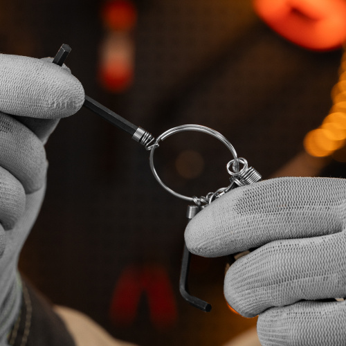 Набор ключей имбусовых HEX, 1.5-10 мм, CrV, 10 шт, оксидированные, на кольце Sparta по ценам производителя в Уфе с доставкой по всей России