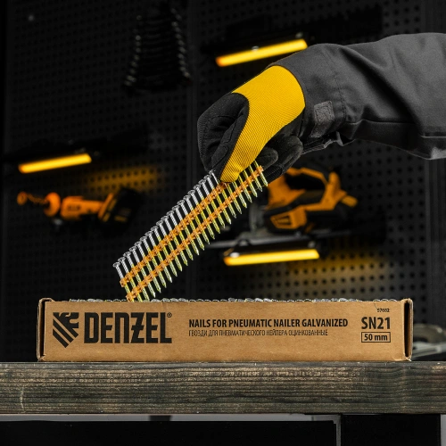 Гвозди для пнев. нейлера (оцинк.) длина - 50 мм, диам. - 2,9 мм, 2000 шт. Denzel по ценам производителя в Уфе с доставкой по всей России