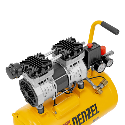 Компрессор DLS950/24 безмаслянный малошумный 950 Вт, 165 л/мин, ресивер 24 л Denzel по ценам производителя в Уфе с доставкой по всей России