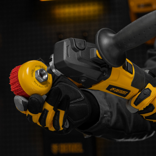 Щетка для УШМ, 75 мм, Чашка, нейлоновая щетина, М14 Denzel по ценам производителя в Уфе с доставкой по всей России