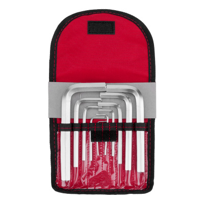 Набор ключей имбусовых HEX, 1.5-12 мм, CrV, 10 шт, короткие, сатин, чехол Matrix по ценам производителя в Уфе с доставкой по всей России