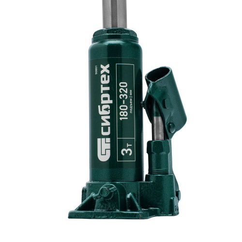 Домкрат гидравлический бутылочный, 3 т, 180-320 мм Сибртех по ценам производителя в Уфе с доставкой по всей России