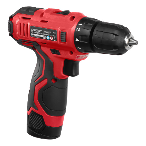 Дрель-шуруповерт аккумуляторная MCDL-12-02P, Li-Ion, 12 В, 2 акк. MTX по ценам производителя в Уфе с доставкой по всей России