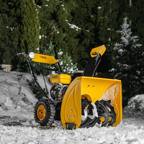 Бензиновая снегоуборочная машина SBM 610, 212 cc, ручной старт, фара Denzel по ценам производителя в Уфе с доставкой по всей России