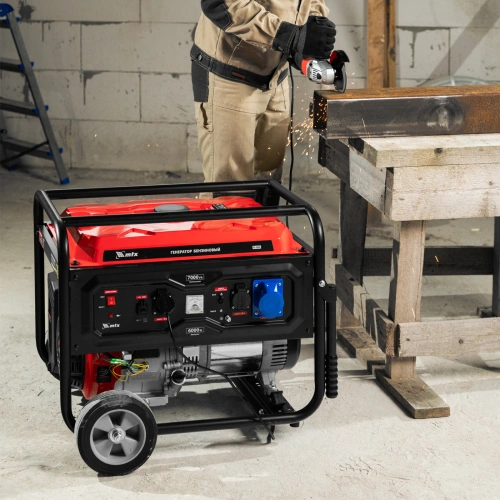 Генератор бензиновый RS-9000, 7 кВт, 230В, ручной стартер MTX по ценам производителя в Уфе с доставкой по всей России