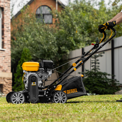 Скарификатор-аэратор бензиновый SAG-400, 212 см3, -15/+10 мм, 40 см Denzel по ценам производителя в Уфе с доставкой по всей России