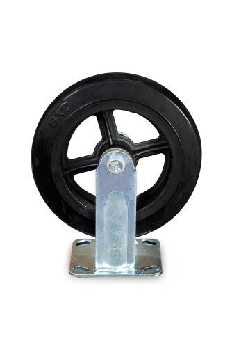 Колесо большегрузное неповоротное FCd 80 200 мм обрезиненное (N) по ценам производителя в Уфе с доставкой по всей России