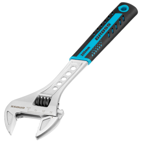 Ключ разводной, 250 мм, CrV, двухкомпонентная ручка Gross по ценам производителя в Уфе с доставкой по всей России