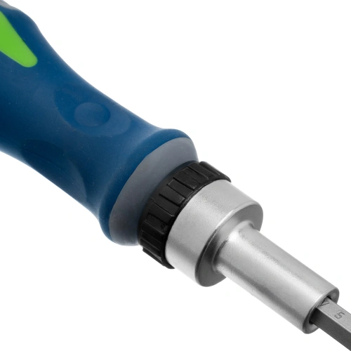 Отвертка реверсивная с набором бит и торцевых головок, 25 шт, CrV, чехол Сибртех по ценам производителя в Уфе с доставкой по всей России